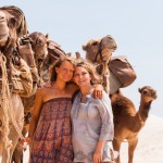 Actor Mia Wasikowska and Robyn Davidson.Picture: NRC Communications